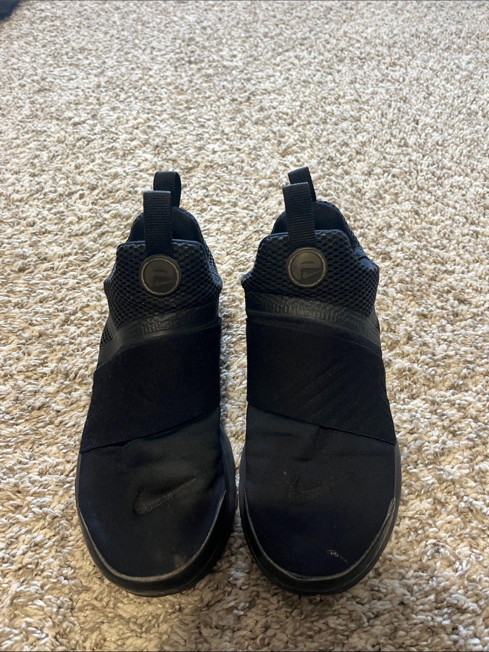Nike All-Black Slip-On Athletic Sneakers